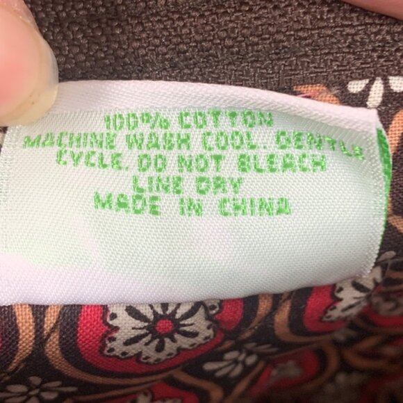 Vera Bradley Imperial Toile Crossbody Bag Womens Small Retired Quilted Pleated - Picture 16 of 16